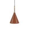 Pomax Suspensions | Brampton - Lampe Suspendue - Metal / Bois De Manguier - Dia 25 X H 42 Cm - Cannelle