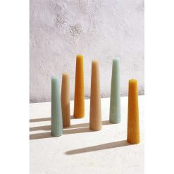 Pomax Bougies | Candle - Bougie - Cire De Paraffine - Dia 4 X H 20 Cm - Soleil