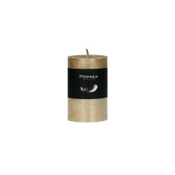 Pomax Bougies | Candle - Bougie - Cire De Paraffine - Dia 5 X H 8 Cm - Champagne