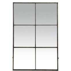 Pomax Miroirs | Palace - Miroir 6 Parties - Metal - L 80 X W 3,5 X H 118 Cm - Gris