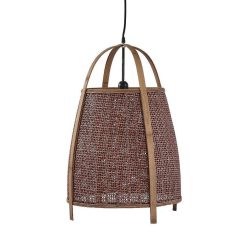 Pomax Suspensions | Minos - Lampe Suspendue - Bambou - Dia 42 X H 61 Cm - Rouille