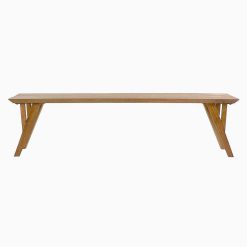 Pomax Bancs | Hopper - Banc Acacia - Bois D'Acacia - L 180 X W 40 X H 45 Cm - Naturel