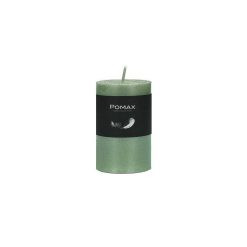 Pomax Bougies | Candle - Bougie - Cire De Paraffine - Dia 5 X H 8 Cm - Aqua Clair