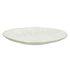 Pomax Vaisselle | Mysa - Assiette Plate - Porcelaine - Dia 26,2 X H 2,6 Cm - Blanc