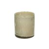 Pomax Bougies | Firenze - Bougie 3 Meches - Cire De Paraffine / Verre - Dia 12,5 X H 14 Cm - Beige