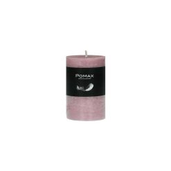 Pomax Bougies | Candle - Bougie - Cire De Paraffine - Dia 5 X H 8 Cm - Rose Clair