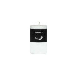 Pomax Bougies | Candle - Bougie - Cire De Paraffine - Dia 5 X H 8 Cm - Blanc