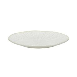 Pomax Vaisselle | Mysa - Assiette A Dessert - Porcelaine - Dia 21,2 X H 2,2 Cm - Blanc