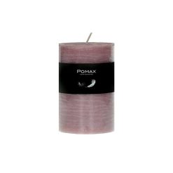 Pomax Bougies | Candle - Bougie - Cire De Paraffine - Dia 7 X H 10 Cm - Rose Clair