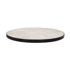 Pomax Concepts Modulaires | Zellix - Dessus De Table - Zelliges Marocaines - Dia 45 X H 2 Cm - Blanc