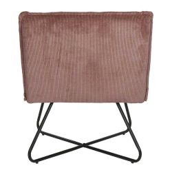 Pomax Canapes | Forrest - Chaise Relax - Polyester / Metal - L 66 X W 68 X H 77 Cm - Poudre Rose