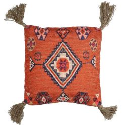 Pomax Coussins | Aida - Coussin - Coton / Jute - L 45 X W 45 Cm - Orange