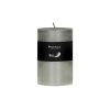 Pomax Bougies | Candle - Bougie - Cire De Paraffine - Dia 7 X H 10 Cm - Argent