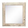 Pomax Miroirs | Pauly - Miroir - Bois De Paulownia / Verre Miroir - L 60 X W 2,5 X H 60 Cm - Naturel