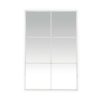 Pomax Miroirs | Palace - Miroir 6 Parties - Metal - L 80 X W 3,5 X H 118 Cm - Blanc