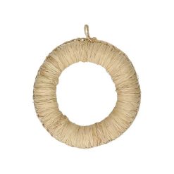 Pomax Accessoires | Eckoo - Sous-Plat - Raffia / Coton - Dia 19 Cm - Naturel