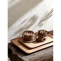 Pomax Plateaux | Ulrike - Plateau - Bois D'Acacia - L 50 X W 35 X H 1,5 Cm - Naturel