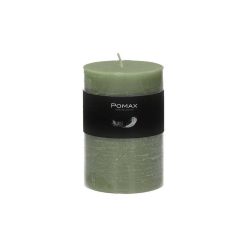 Pomax Bougies | Candle - Bougie - Cire De Paraffine - Dia 7 X H 10 Cm - Avocat