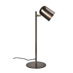 Pomax Lampes De Table | Harbin - Lampe De Table - Metal - Dia 10 X H 55 Cm - Cuivre