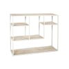 Pomax Etageres | Eszential - Etagere - Bois De Pin - Metal - L 100 X W 30 X H 80 Cm - Naturel/Blanc