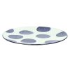 Pomax Vaisselle | Kimono - Assiette Plat - Ceramique - Bleu Marine - Dia 28,3Cm