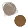 Pomax Linge De Table | Eckoo - Set/4 Sets De Table - Fibre De Coco - Dia 38 Cm - Brun