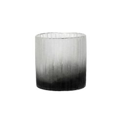 Pomax Vases | Denver - Vase - Verre - Dia 10,3 X H 9,6 Cm - Noir