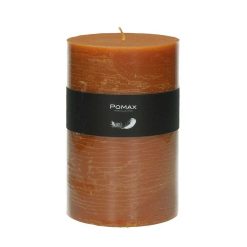 Pomax Bougies | Candle - Bougie - Cire De Paraffine - Dia 10 X H 15 Cm - Rouille