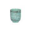 Pomax Vaisselle | Kusama - Gobelet - Porcelaine - Dia 7 X H 8 Cm - Aqua