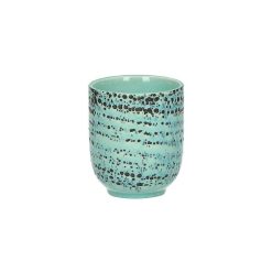 Pomax Vaisselle | Kusama - Gobelet - Porcelaine - Dia 7 X H 8 Cm - Aqua