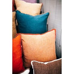 Pomax Coussins | Opposites - Coussin - Lin / Coton - L 45 X W 45 Cm - Cafe