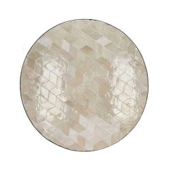 Pomax Concepts Modulaires | Zellix - Dessus De Table - Zelliges Marocaines - Dia 45 X H 2 Cm - Beige