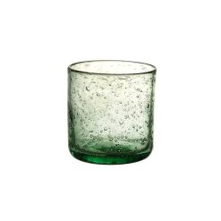 Pomax Verres | Vico - Gobelet - Verre - Dia 8 X H 8,2 Cm - Vert Pale