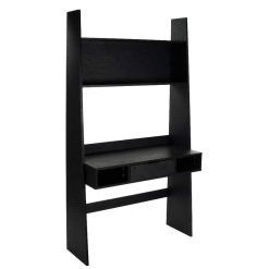 Pomax Etageres | Orlando - Etagere Bureau - Mdf - L 100 X W 45 X H 185 Cm - Noir