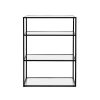 Pomax Etageres | Eszential - Etagere - Metal / Verre - L 60 X W 30 X H 80 Cm - Noir