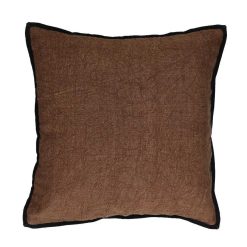 Pomax Coussins | Opposites - Coussin - Lin / Coton - L 45 X W 45 Cm - Chocolat