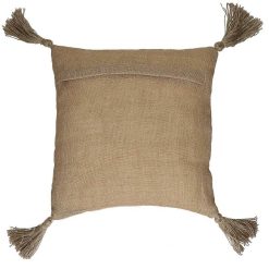 Pomax Coussins | Aida - Coussin - Coton / Jute - L 45 X W 45 Cm - Rouge