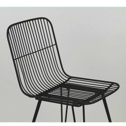 Pomax Chaises | Ombra - Chaise - Metal - L 54 X W 43 X H 83 Cm - Noir