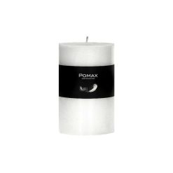 Pomax Bougies | Candle - Bougie - Cire De Paraffine - Dia 7 X H 10 Cm - Blanc