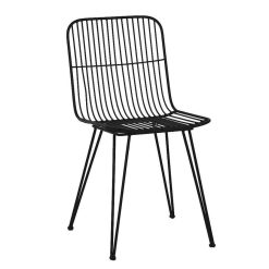 Pomax Chaises | Ombra - Chaise - Metal - L 54 X W 43 X H 83 Cm - Noir