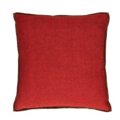 Pomax Coussins | Opposites - Coussin - Lin / Coton - L 45 X W 45 Cm - Coquelicot