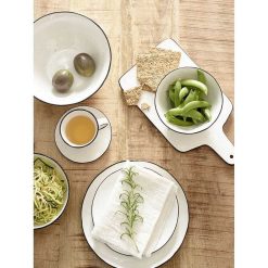 Pomax Vaisselle | Basil - Bol A Cereales - Porcelaine - Dia 16 X H 7,5 Cm - Blanc