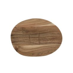 Pomax Accessoires | Damla - Dessous De Plat - Bois D'Acacia - L 34 X W 25 X H 2 Cm - Naturel