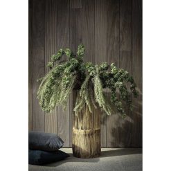 Pomax Vases | Zebra - Set/2 Vases - Bois De Paulownia - Dia 22/28 X H 50/65 Cm - Naturel