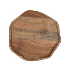 Pomax Plateaux | Savanna - Plat - Bois D'Acacia - L 29,5 X W 26,8 X 2,5 Cm - Naturel