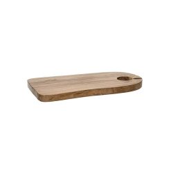 Pomax Planches A Decouper | Ontario - Planche A Decouper - Bois D'Acacia / Rotin - L 25 X W 14 X H 1,5 Cm - Naturel