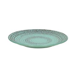 Pomax Vaisselle | Kusama - Assiette A Dessert - Porcelaine - Dia 22 Cm - Aqua