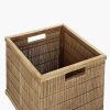 Pomax Concepts Modulaires | Shadow - Panier - Bambou / Bois - L 31 X W 30 X H 27 Cm - Naturel