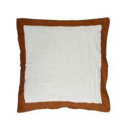 Pomax Coussins | Saint-Tropez - Coussin - Lin - L 50 X W 50 Cm - Rouille