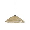 Pomax Suspensions | Uzes - Lampe Suspendue - Rotin / Metal - Dia 70 X H 20 Cm - Naturel